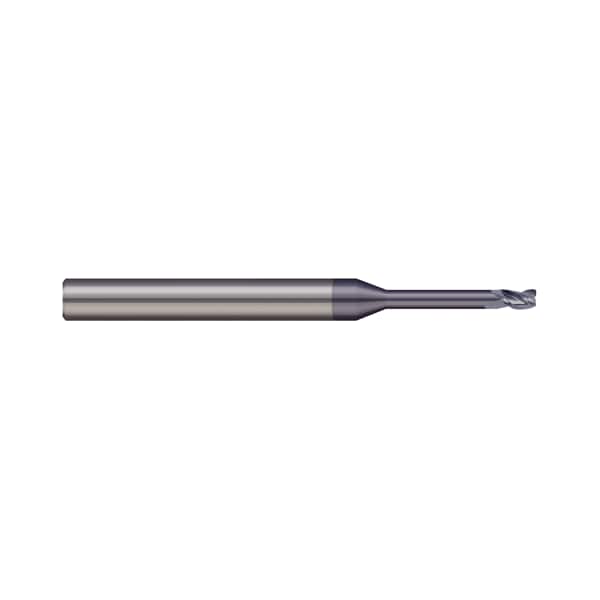 End Mill, 3 Flute, Corner Radius, 0.0625" (1/16) Cutter dia